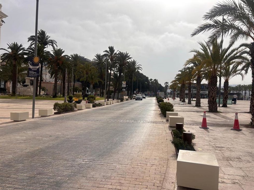 Imagen del Paseo Alfonso XII de Cartagena