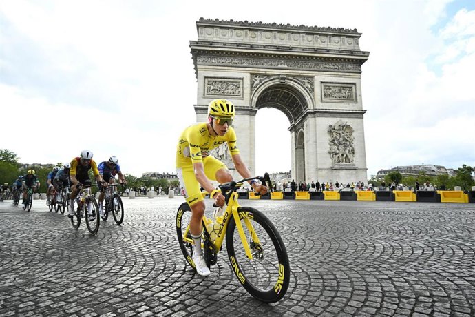 Tadej Pogacar, última etapa Tour de Francia en París