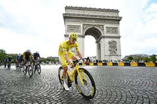 Tadej Pogacar, última etapa Tour de Francia en París