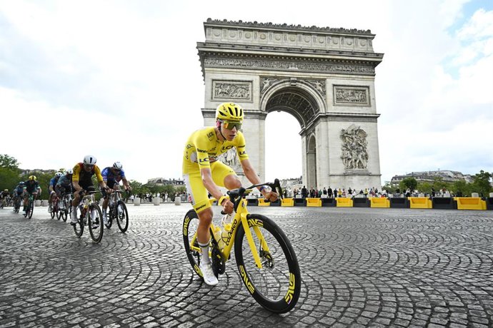 Tadej Pogacar, última etapa Tour de Francia en París