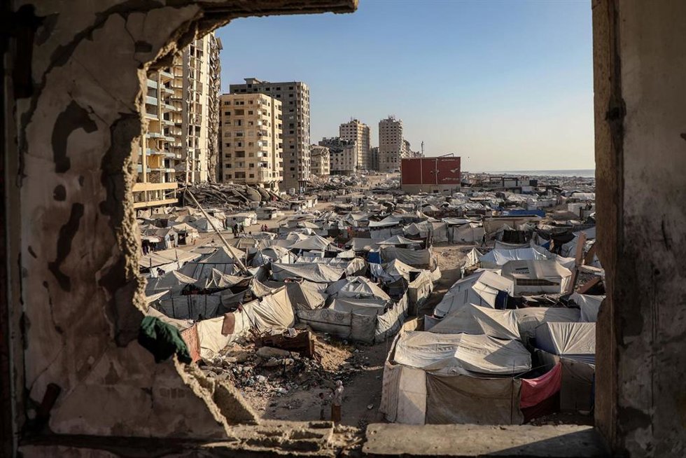 Imagen de desplazados en Gaza a 26 de julio de 2026