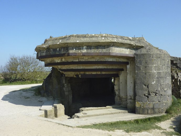 Búnker alemán en Pointe du Hoc (Normandía)