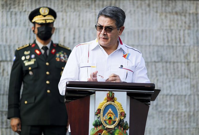 Archivo - Juan Orlando Hernández, pressidente de Honduras