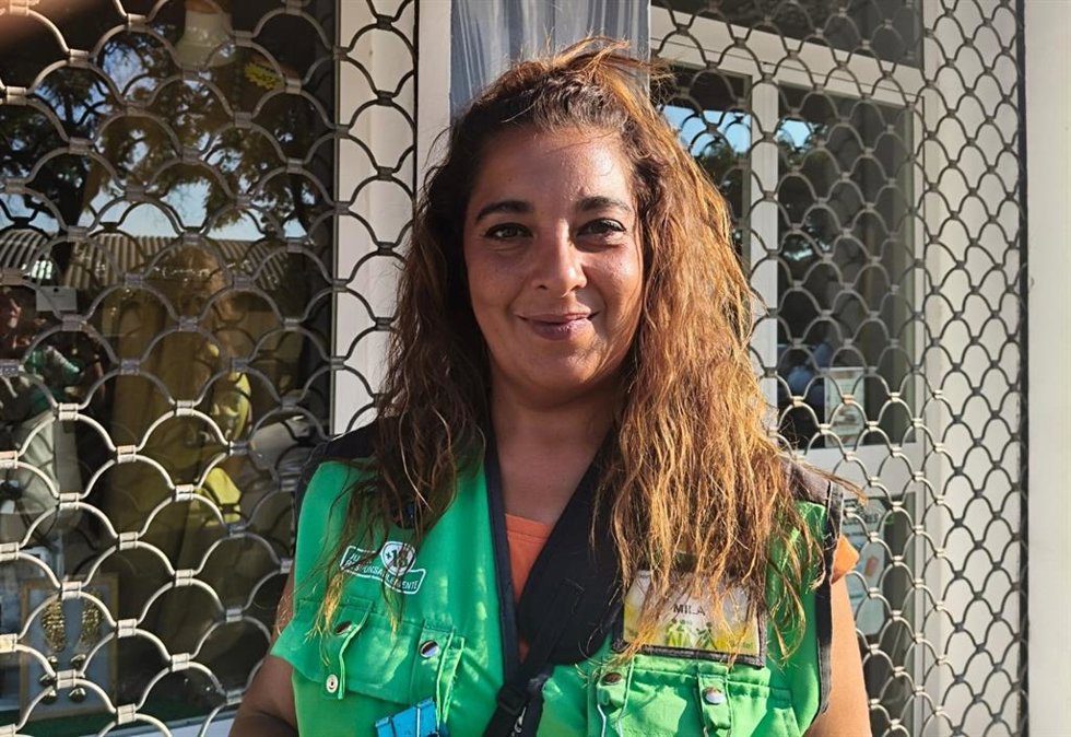 Milagros Cortés, vendedora de la ONCE en El Puerto.