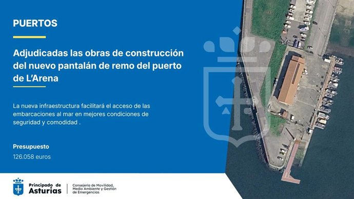 Infografía de la actuación en el puerto de La Arena, en Soto del Barco.