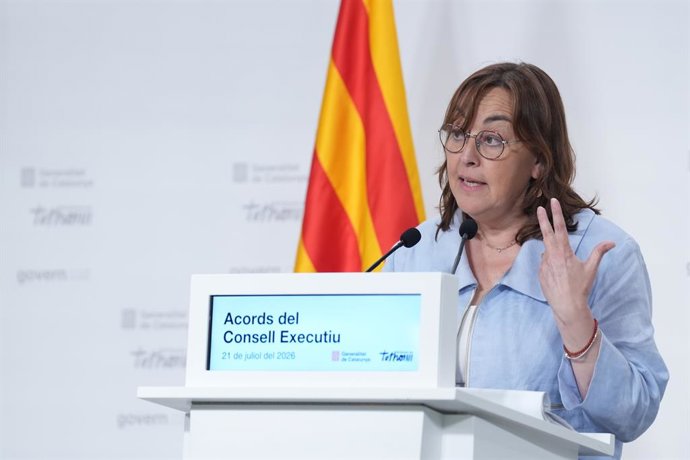 La consellera i portaveu de la Generalitat, Sílvia Paneque