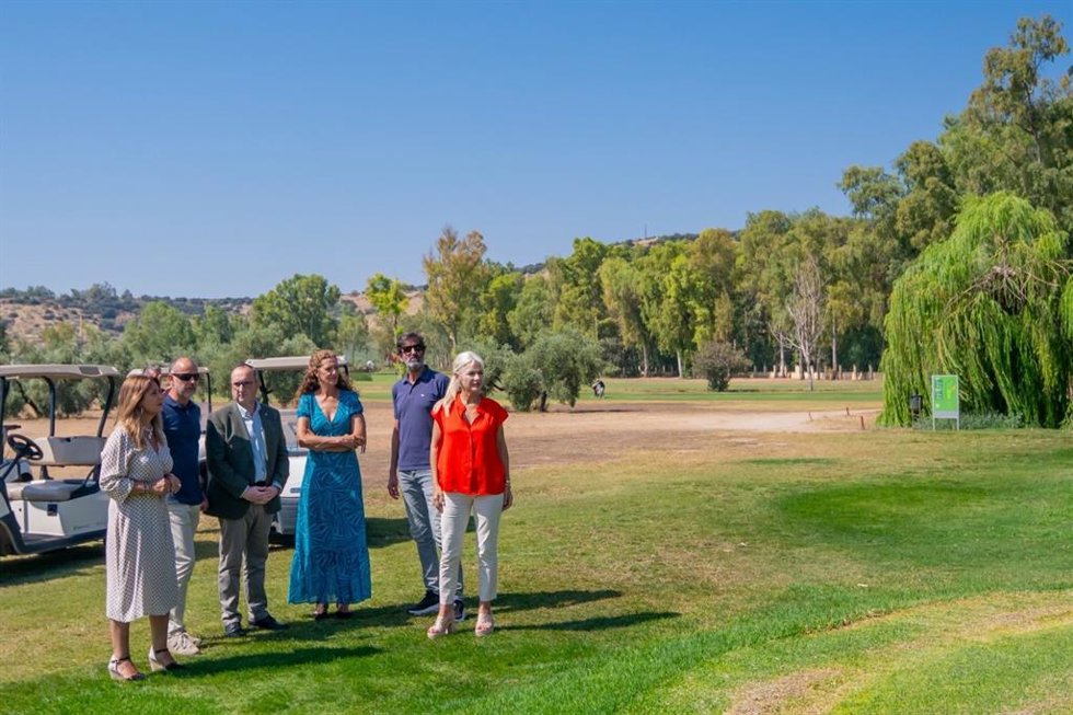 La consejera Patricia del Pozo, durante una visita al Parque Deportivo La Garza, en julio de 2025/Archivo