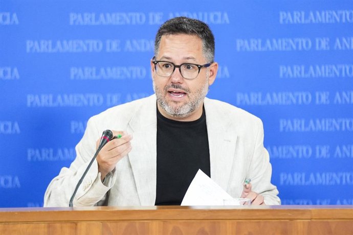 El portavoz del grupo parlamentario Adelante Andalucía, José Ignacio García