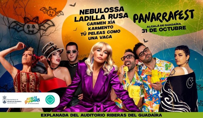Cartel artístico del festival de música de Alcalá de Guadaíra (Sevilla) 'Panarrafest'.