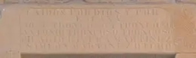 Archivo - Inscripción franquista en Baños de Ebro