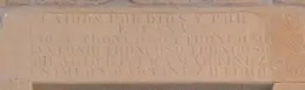 Archivo - Inscripción franquista en Baños de Ebro