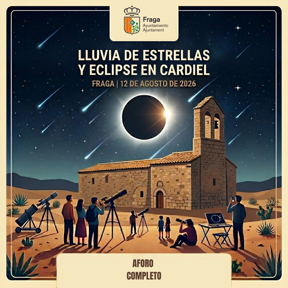 Todos los asistentes recibirán de obsequio unas gafas solares homologadas para realizar la observación de forma segura.