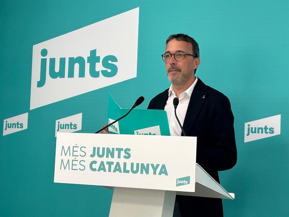 El portavoz de Junts, Josep Rius