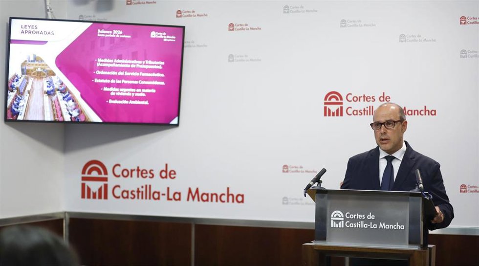 El presidente de las Cortes de C-LM, Pablo Bellido.