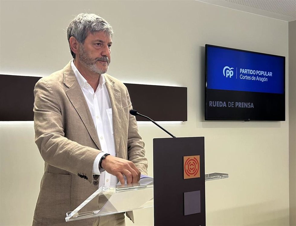 Gerardo Oliván, diputado del Grupo Parlamentario Popular en las Cortes de Aragón.