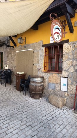 Taberna con la recogida de fracción orgánica