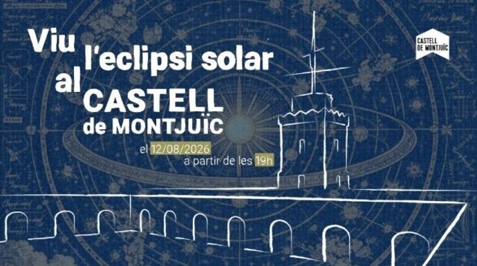 Promoció de l'eclipsi al castell de Montjuïc