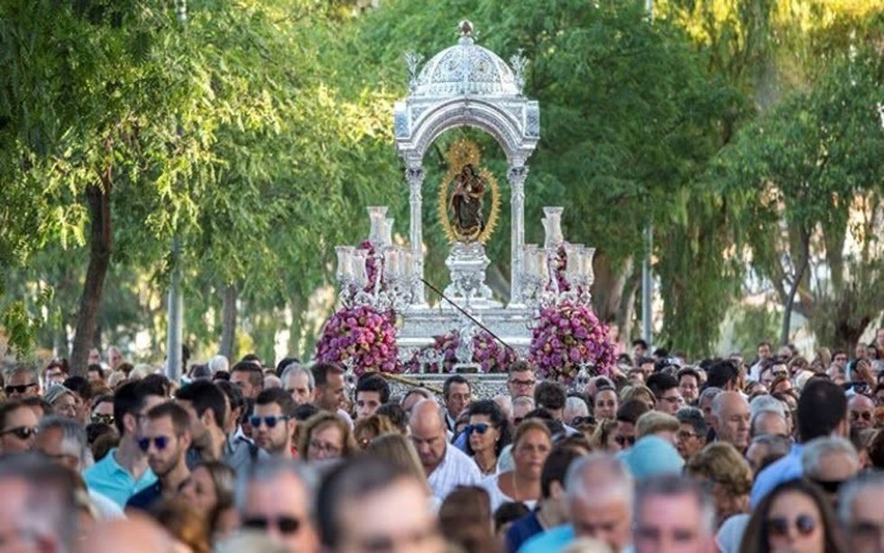 Bajada de la Virgen de la Cinta de Huelva.