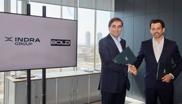 Bernat Carreras, fundador y ceo de BOLD, y Enric Blasco, delegado territorial de Indra Group en Catalunya.