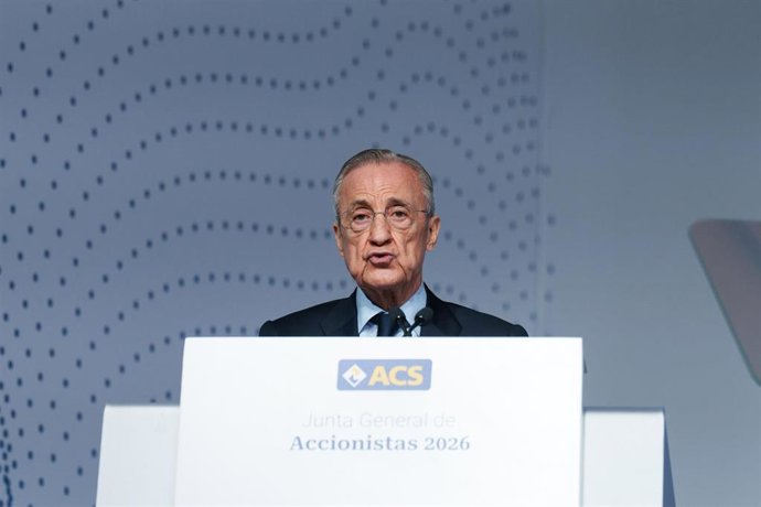 Archivo - El presidente de ACS, Florentino Pérez.