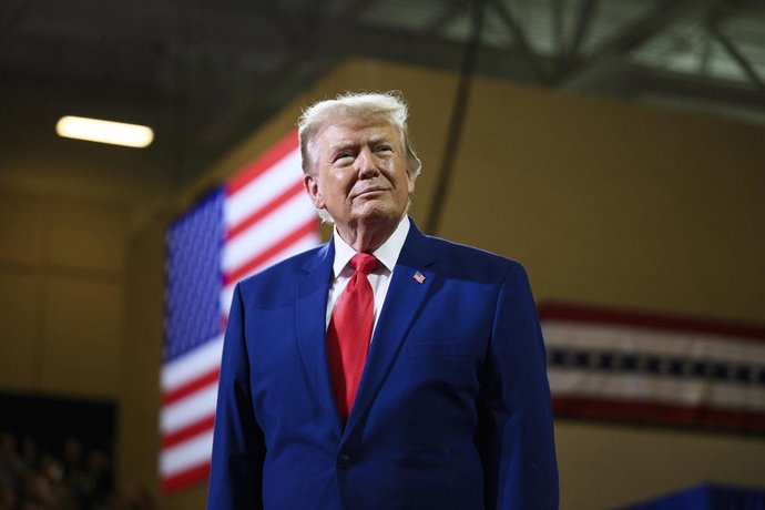 July 24, 2026, Marietta, Ga, United States: U.S. President Donald Trump, delivers remarks on Trump Accounts and the economy at Wheeler High School, July 22, 2026, in Marietta, Georgia.