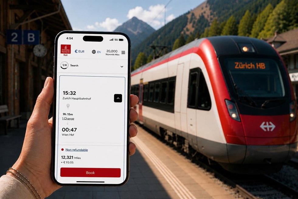 Emirates lanza 'Skywards Rail' y abre la puerta a más de 12.000 destinos ferroviarios en Europa