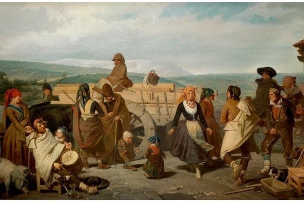 El baile. Costumbres populares de la provincia de Soria. Valeriano D. Bécquer. 1866.