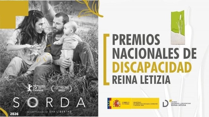 Cartel de la película 'Sorda', galardonada con los Premios Nacionales de Discapacidad Reina Letizia.