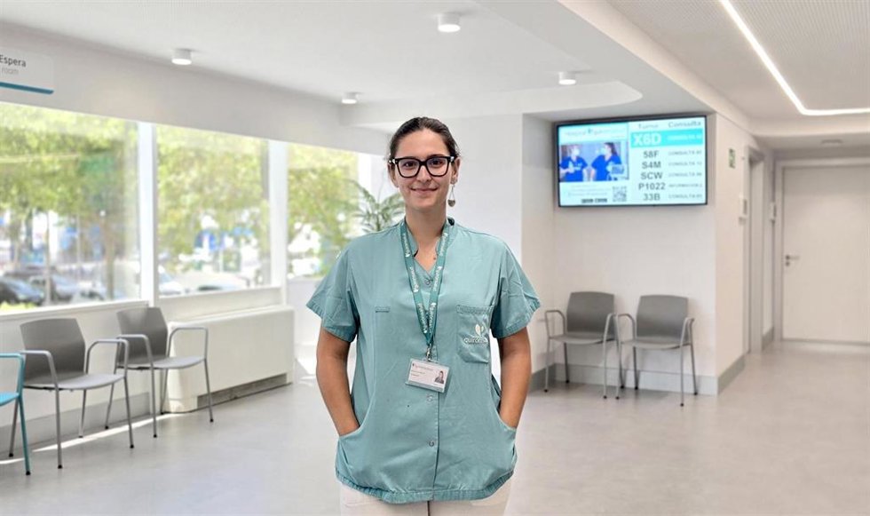 La fisioterapeuta pediátrica Paula Narváez, recientemente incorporada al servicio de Rehabilitación y Fisioterapia del Hospital Quirónsalud Marbella