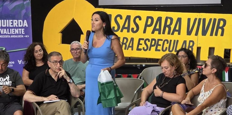 La portavoz de Podemos Andalucía, Alejandra Durán.