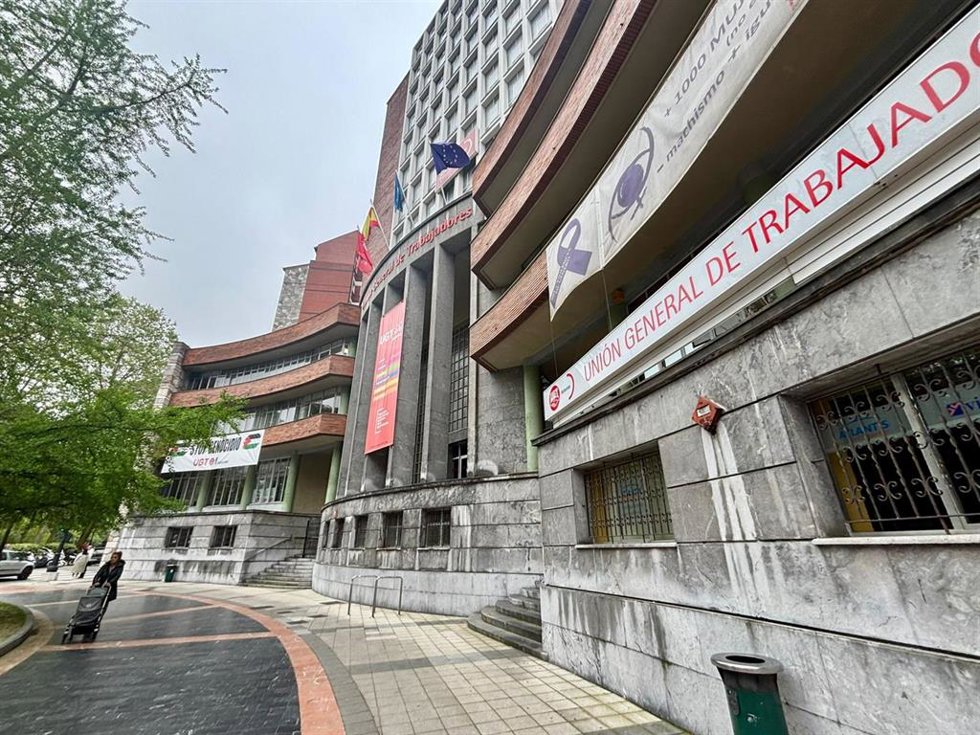 Archivo - Sede de UGT Asturias. Edificio de UGT Asturias.
