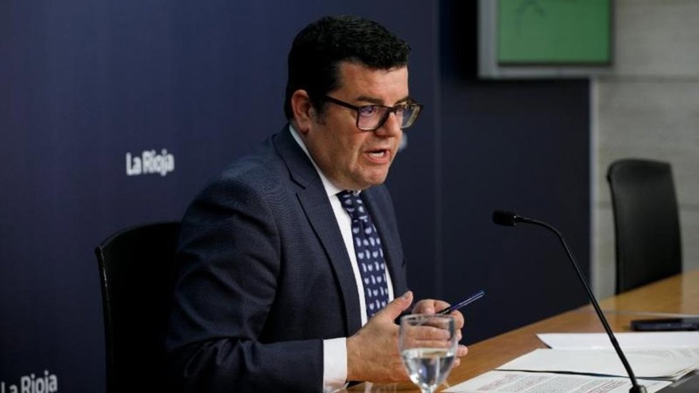 Archivo - El portavoz del Gobierno de La Rioja, Alfonso Domínguez
