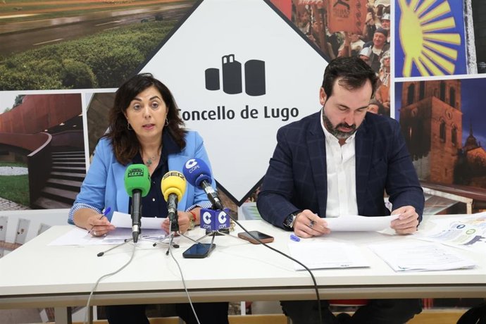 La alcaldesa de Lugo, Elena Candia, en rueda de prensa