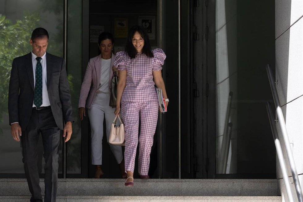 La directora general de la Guardia Civil, Mercedes González, a su llegada a la Audiencia Nacional, a 16 de julio de 2026, en Madrid (España). 