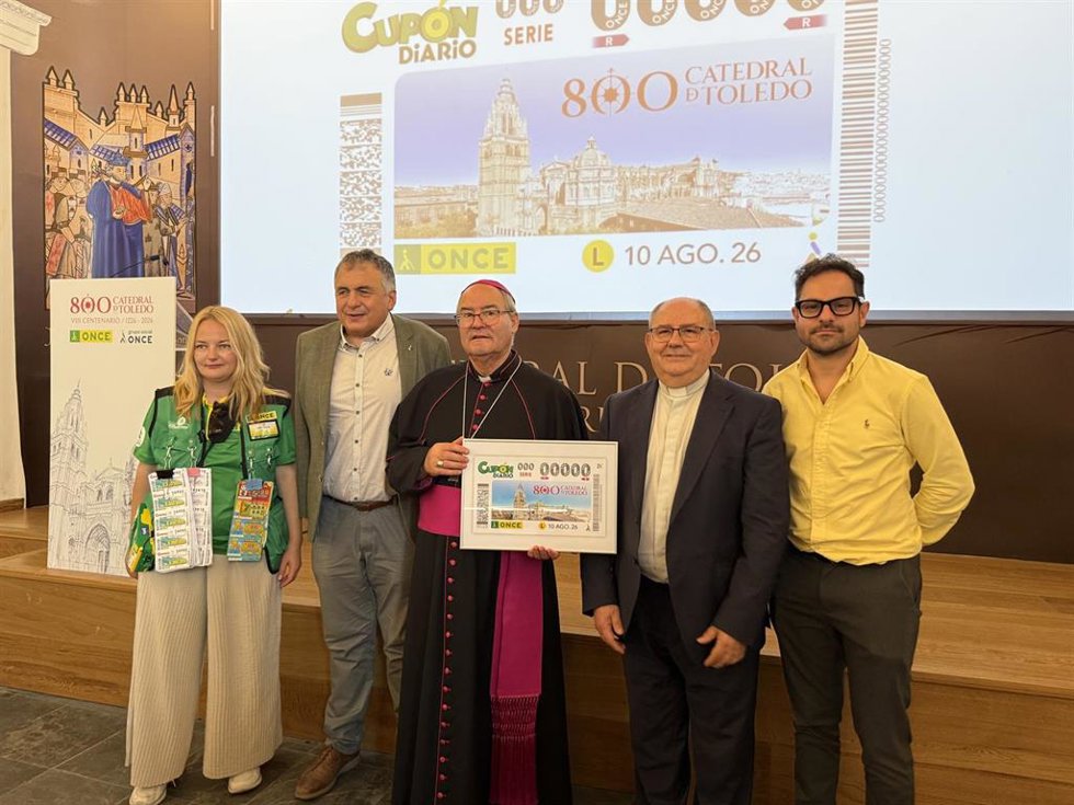 El cupón de la ONCE del 10 de agosto celebrará los 800 años de la Catedral de Toledo