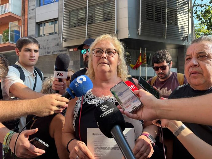 Una de las familiares de Montse, la trabajadora de la limpieza de Barcelona que falleció en junio de 2025 tras su turno de trabajo