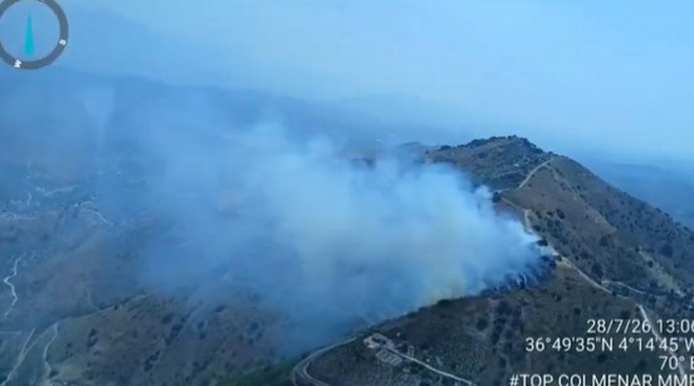 Incendio forestal declarado en El Borge