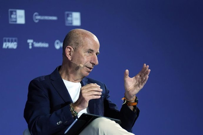 Archivo - El ceo de Sateliot, Jaume Sanpera, durante la celebración de la sesión de debate titulada 'IA, defensa e industria: Catalunya en la nueva frontera de la competitividad europea', a 3 de junio de 2026, en Barcelona, Catalunya (España). Este foro t