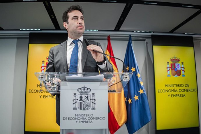 El vicepresidente primero y ministro de Economía, Comercio y Empresa, Carlos Cuerpo. 
