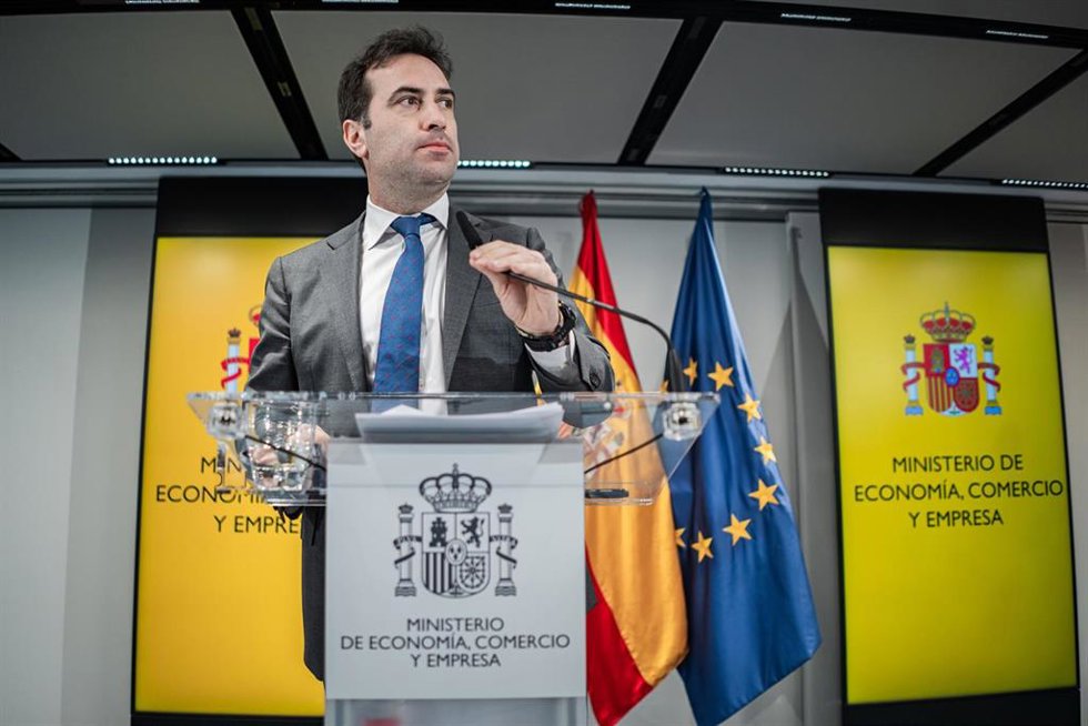 El vicepresidente primero y ministro de Economía, Comercio y Empresa, Carlos Cuerpo. 