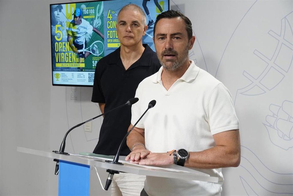Presentación del  V Open de Tenis 'Virgen de los Milagros'  de Palos de la Frontera (Huelva).