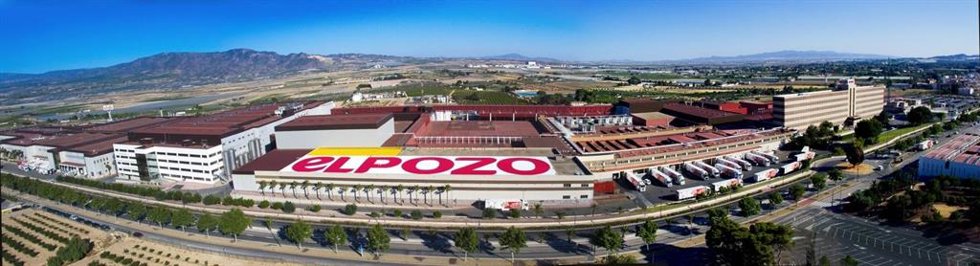 Vista aérea de la fábrica de ElPozo Alimentación en Alhama de Murcia
