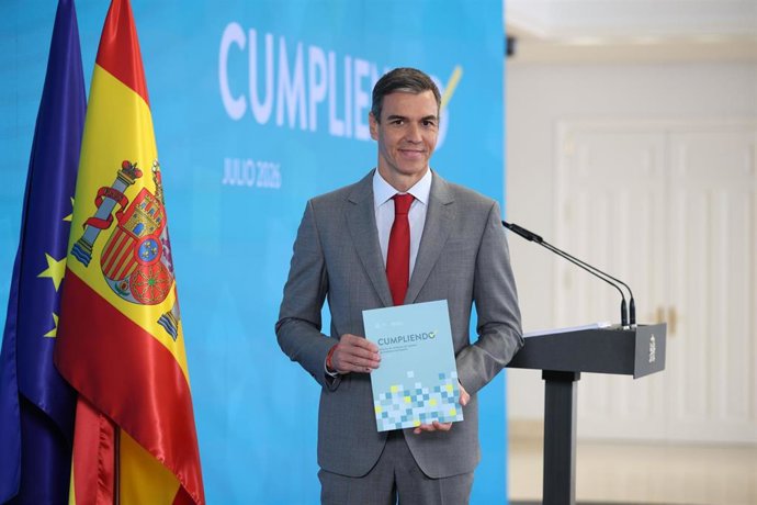 El presidente del Gobierno, Pedro Sánchez,  