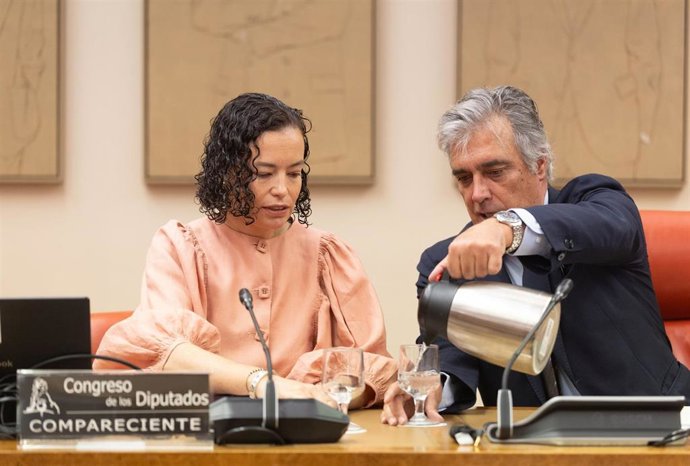 La actual directora general del Tesoro y Política Financiera, Carla María Díaz Álvarez de Toledo, comparece ante la Comisión de Economía, Comercio y Transformación Digital, en el Congreso de los Diputados, a 23 de julio de 2026, en Madrid (España). Díaz Á
