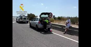 La Guardia Civil detiene a un conductor que transportaba 348 gramos de cocaína en la A-7