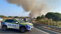 Extinguido en menos de 24 horas el incendio en un paraje de Lepe (Huelva) próximo a la urbanización Islantilla Golf