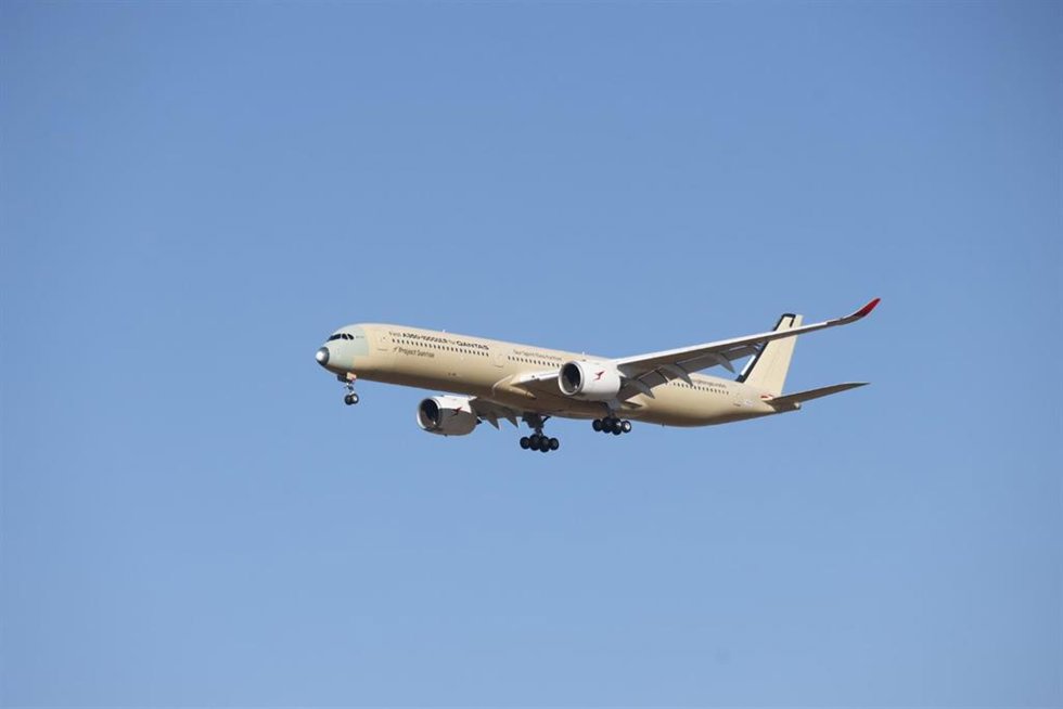 Un avión Airbus de Qantas completa el vuelo más largo sin escalas de 24 horas entre Melbourne-Toulouse.
