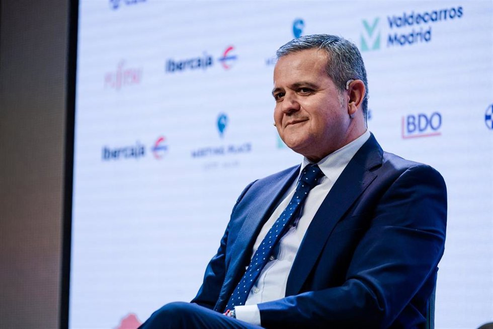 Archivo - El consejero de Vivienda, Transportes e Infraestructuras, Jorge Rodrigo, participa en un desayuno organizado por Europa Press, a 28 de abril de 2026, en Madrid (España).