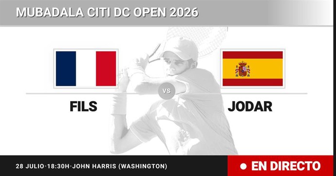 Arthur Fils - Rafael Jodar: resumen y estadísticas del partido de Dieciseisavos de final de Mubadala Citi DC Open