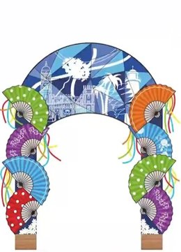 Imagen de la nueva portada de la Feria del Centro de Málaga